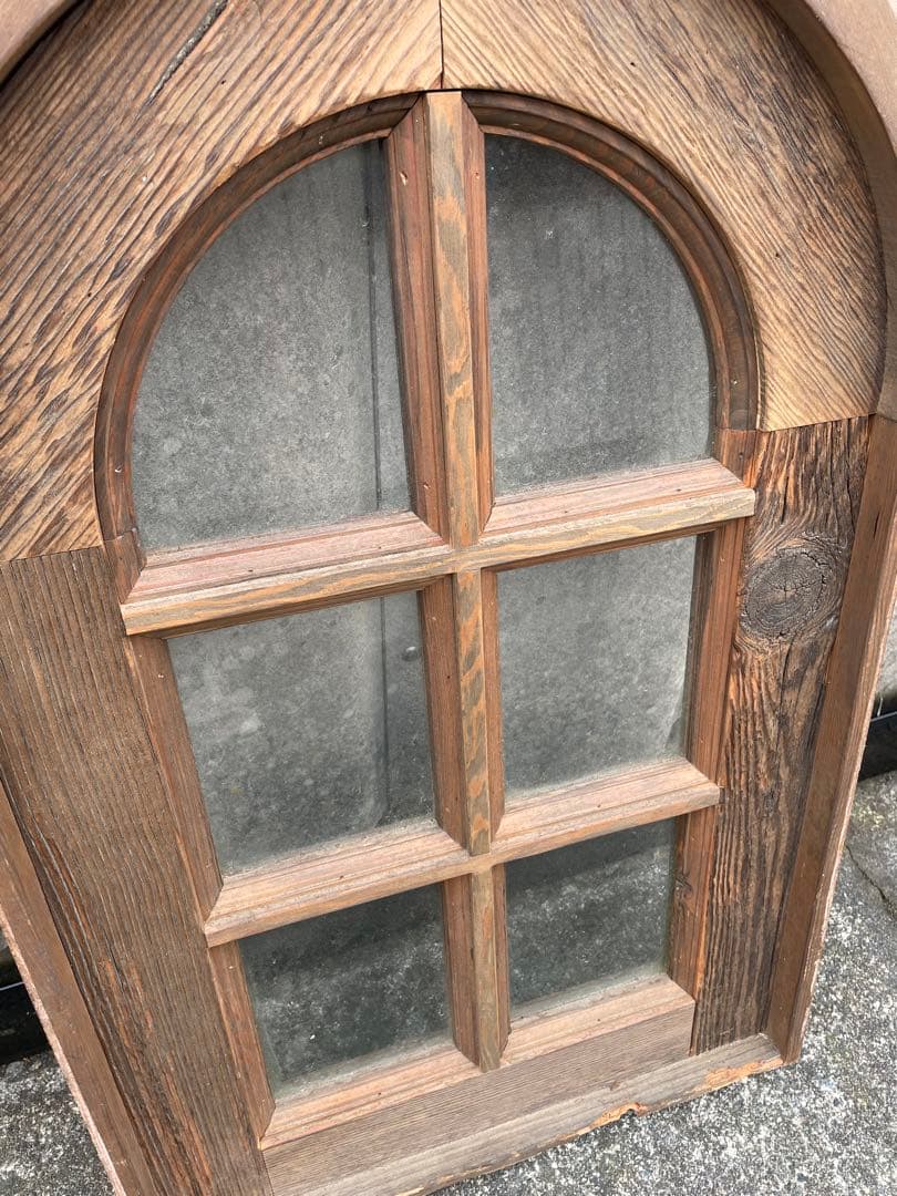 アンティーク/フランス/古材/窓枠/窓/アーチ窓/店舗什器/①