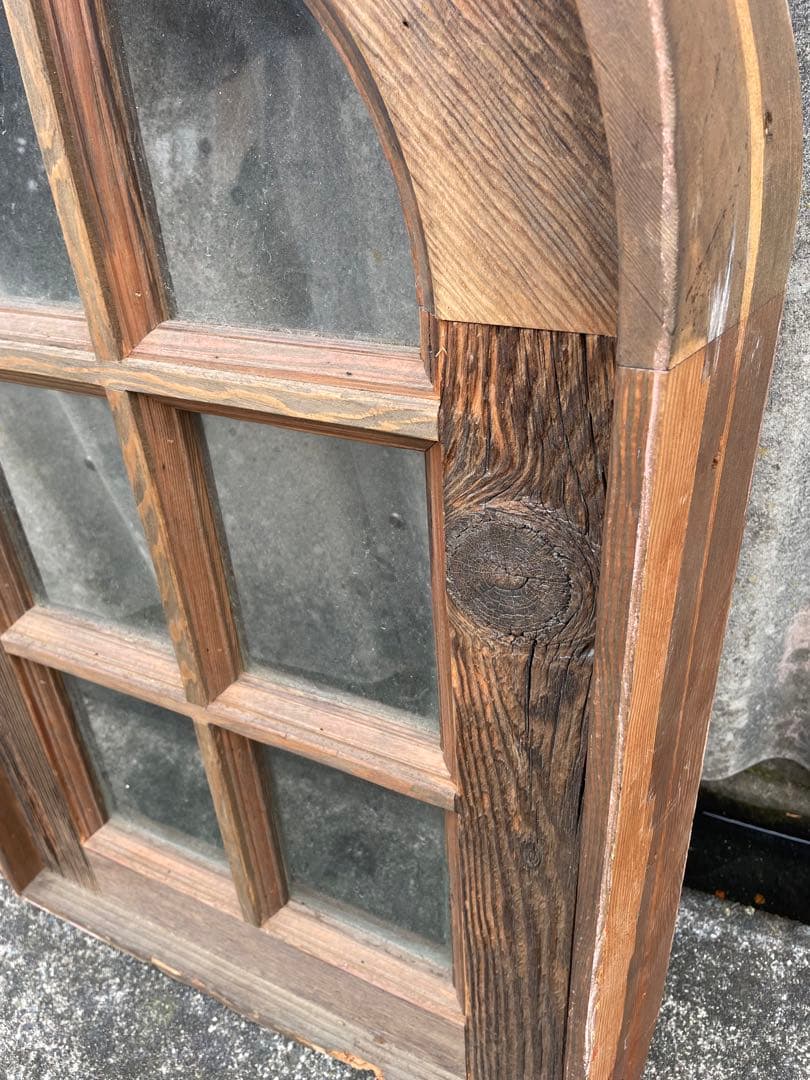 アンティーク/フランス/古材/窓枠/窓/アーチ窓/店舗什器/①