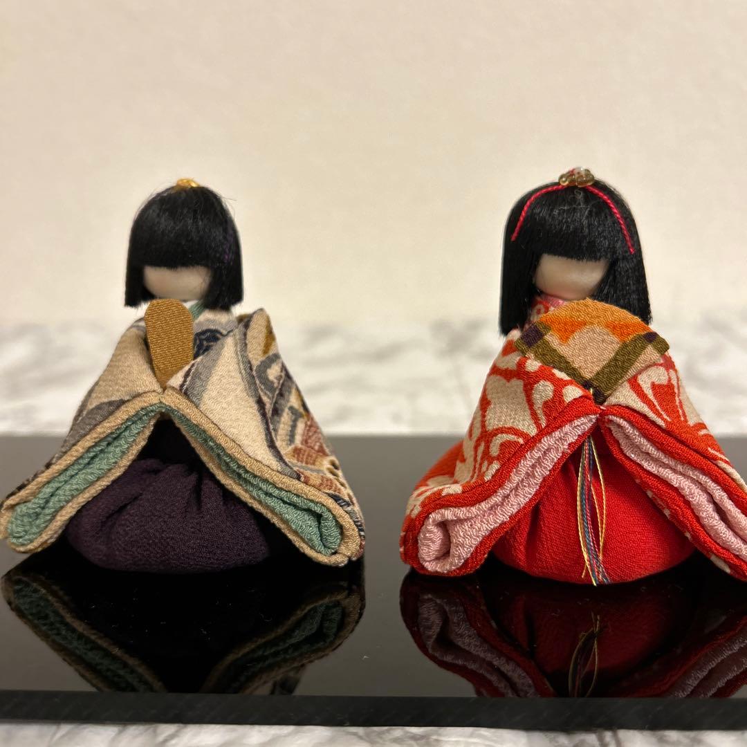 お雛様（小さな雛人形）　古布　雛祭り　節句