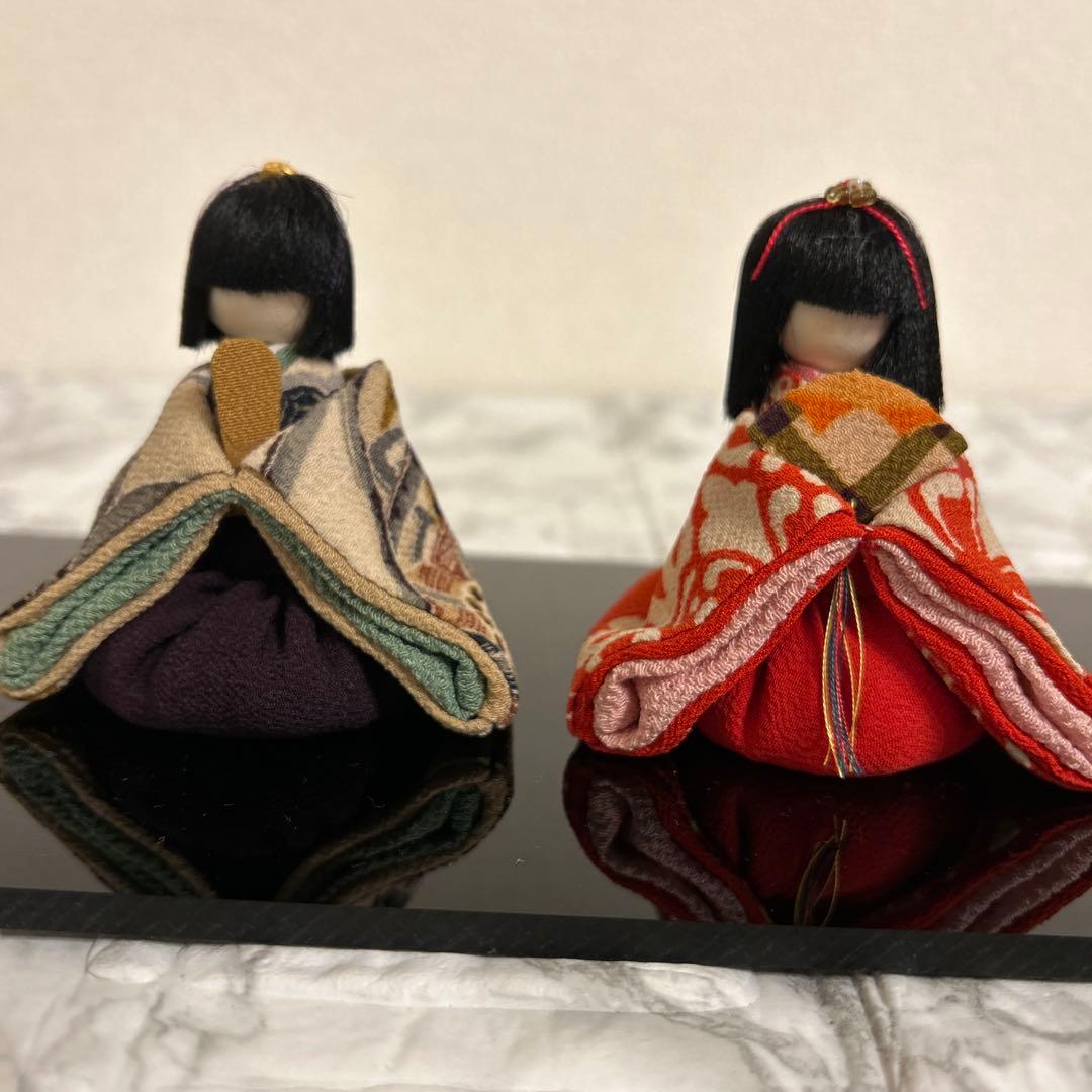 お雛様（小さな雛人形）　古布　雛祭り　節句