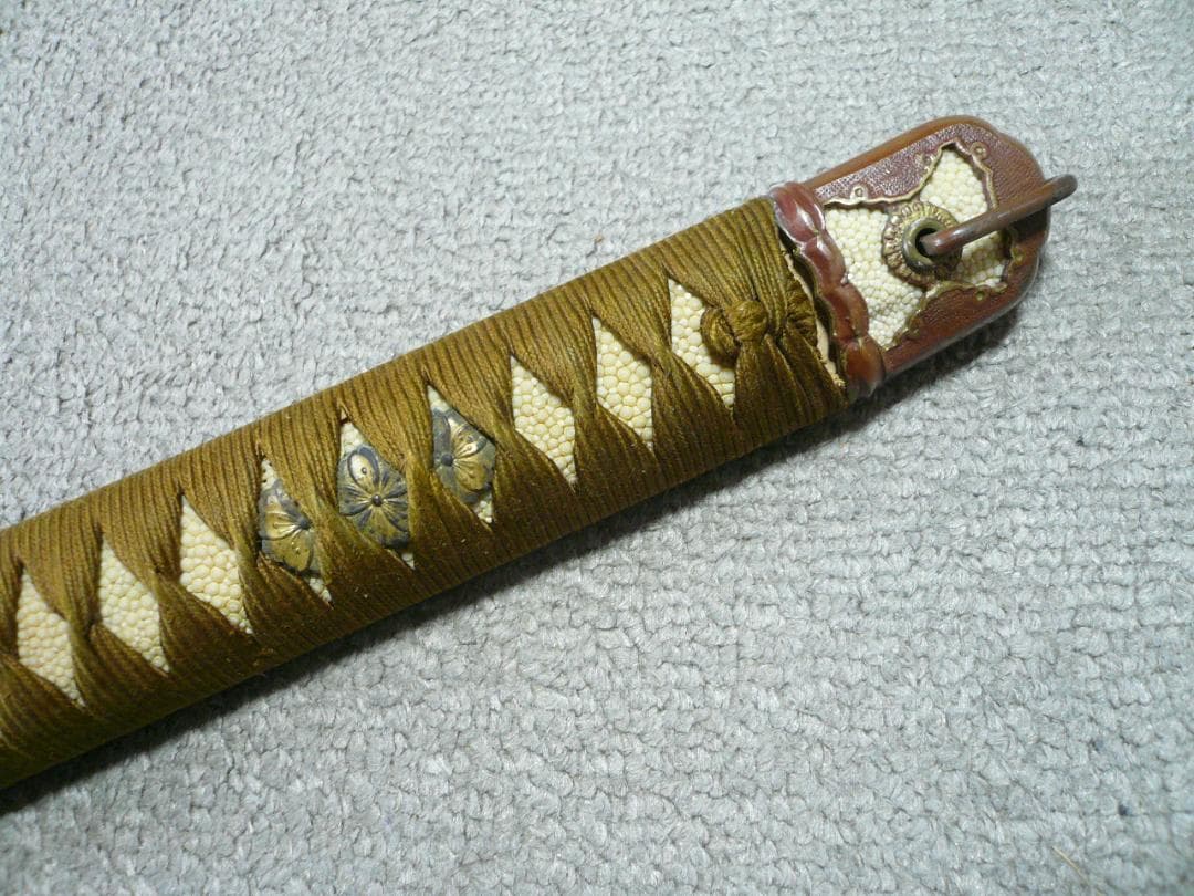 軍刀 柄 旧日本軍 刀装具 日本刀 士官 鮫皮 将校 儀礼刀 指揮刀 時代物