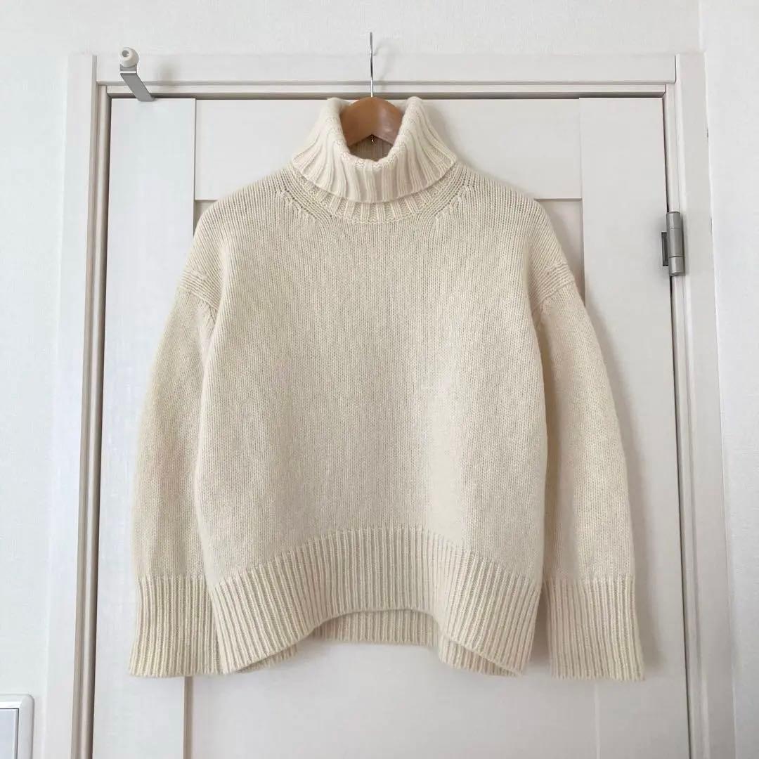 ギャルリーヴィー GALERIE VIE ファインウール ハイネックプルオーバー