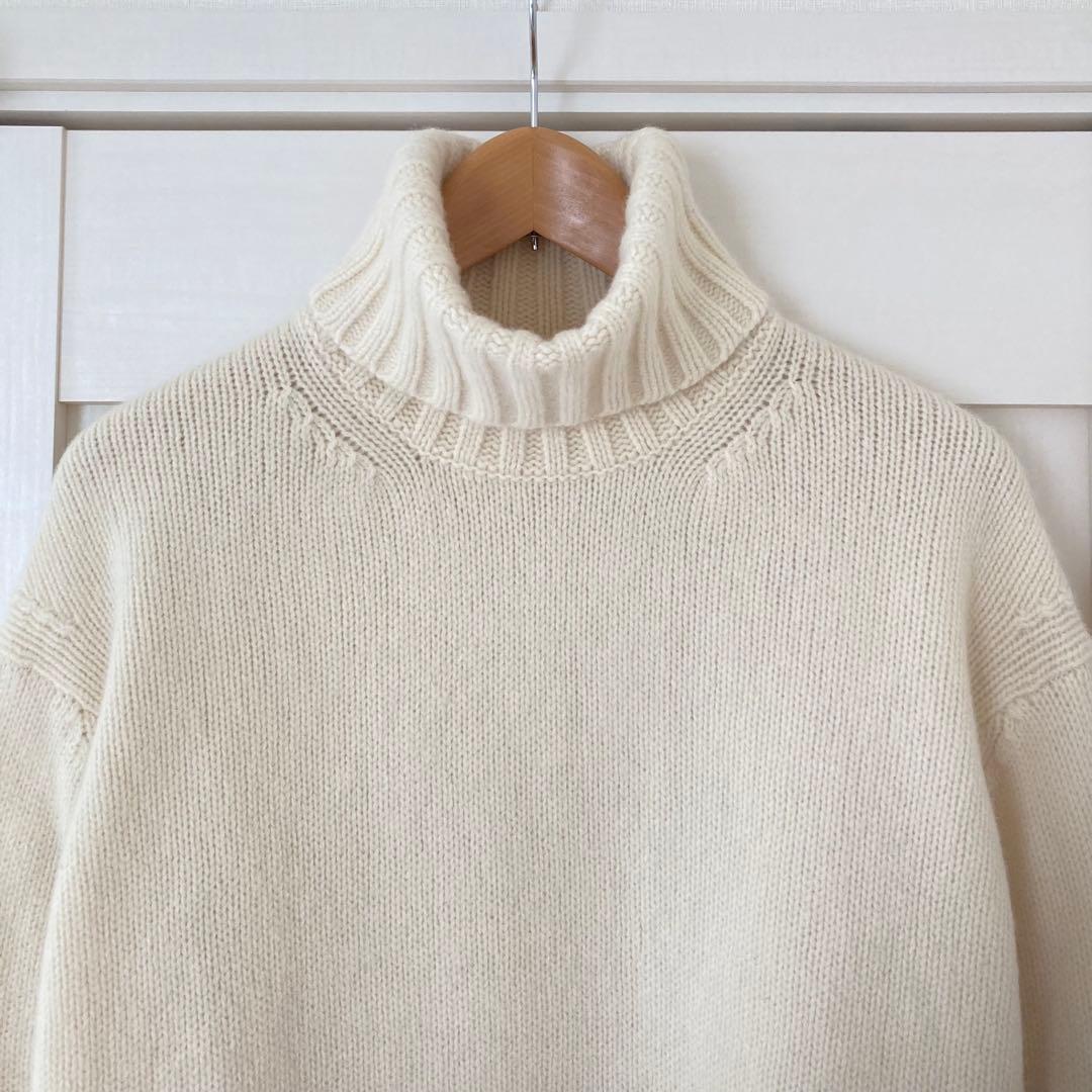 ギャルリーヴィー GALERIE VIE ファインウール ハイネックプルオーバー