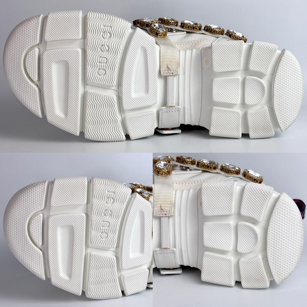 【極美品】 GUCCIグッチ フラッシュトレック スニーカー ビジュー装飾 23