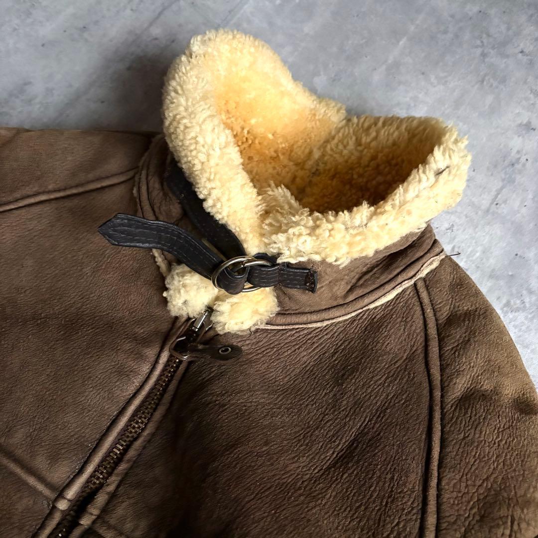 【90s avirex】B-6 フライトジャケット　usa製　本革　短丈　B-3