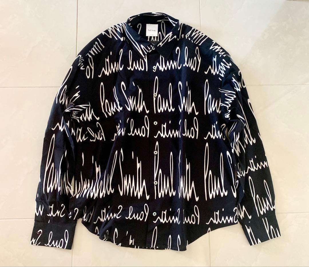 美品　ポールスミス ロゴ　長袖シャツ