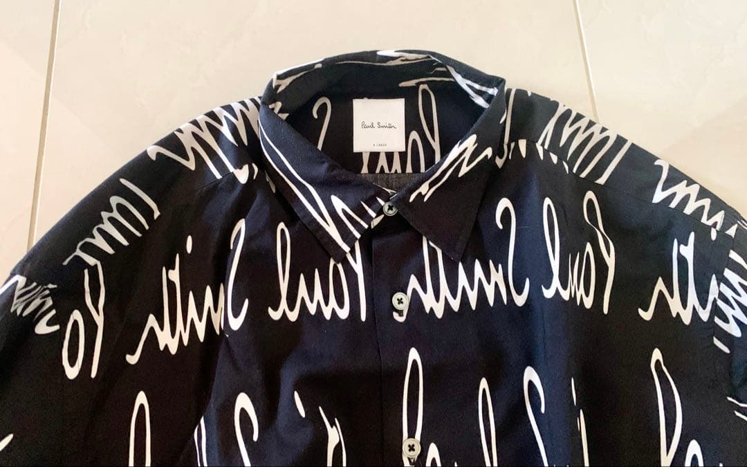 美品　ポールスミス ロゴ　長袖シャツ