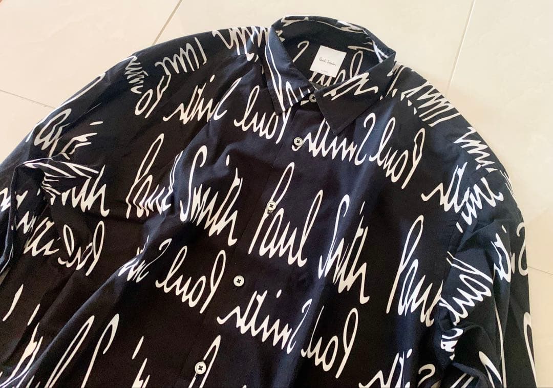 美品　ポールスミス ロゴ　長袖シャツ