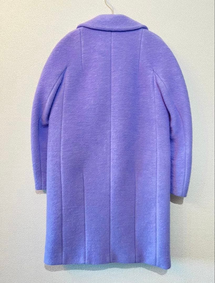 CARVEN カルヴェン ロング　コート　パープル　ウール　紫
