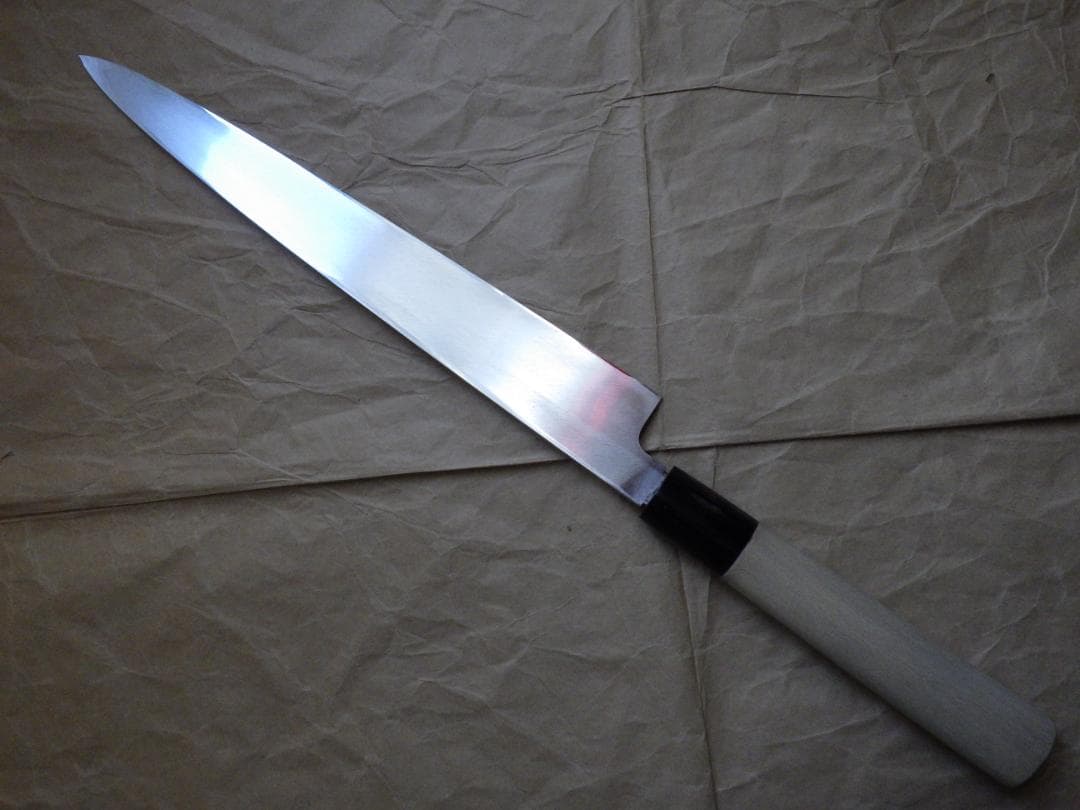 日本橋・木屋/柳刃刺身包丁/研ぎ済み★希少㊧利き用★