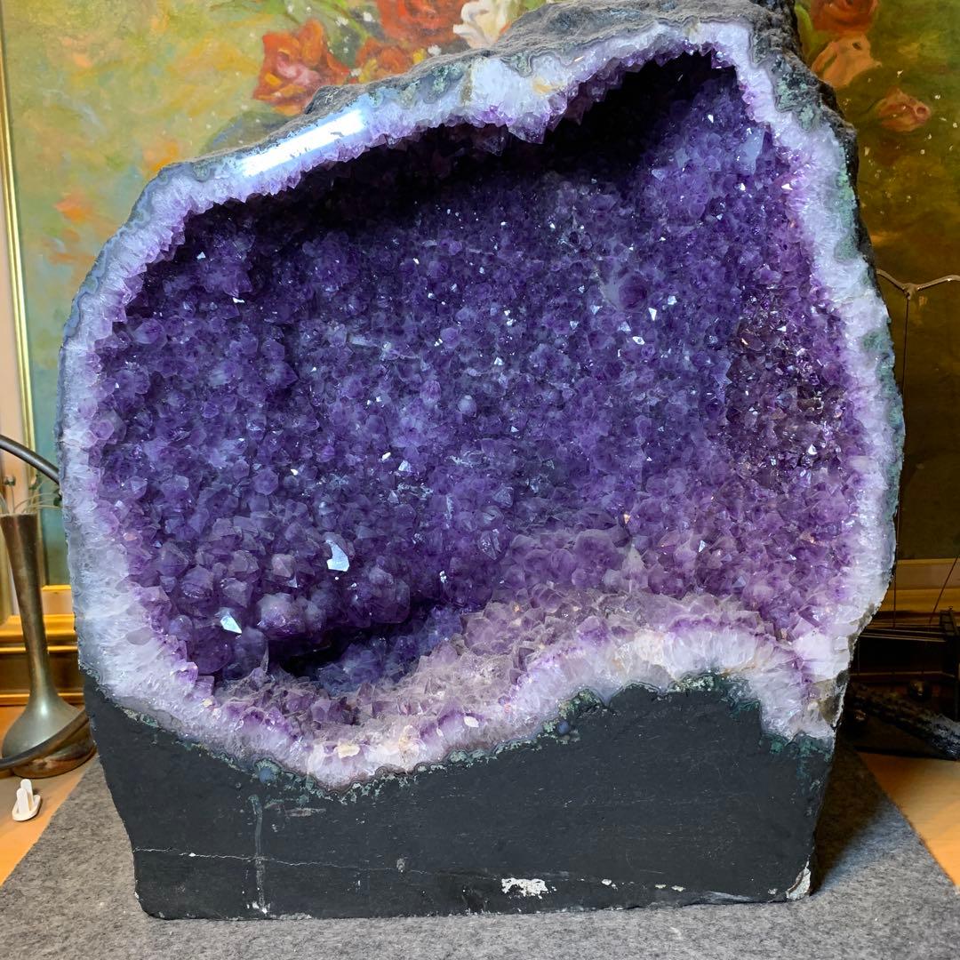 大型アメジスト置物