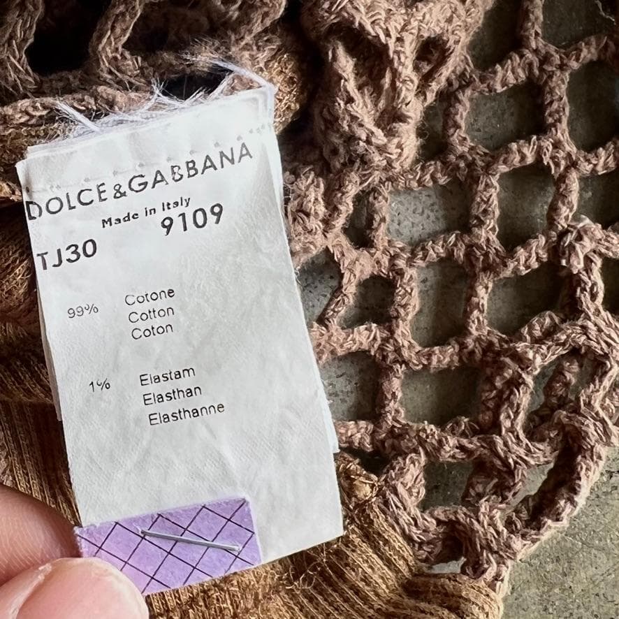 archive dolce&gabbana ドルガバ メッシュ タンクトップ