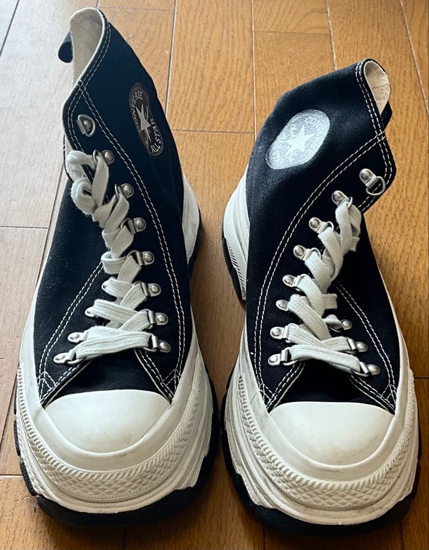 CONVERSE オールスター 厚底 5cm 26cm ブラック ハイカット