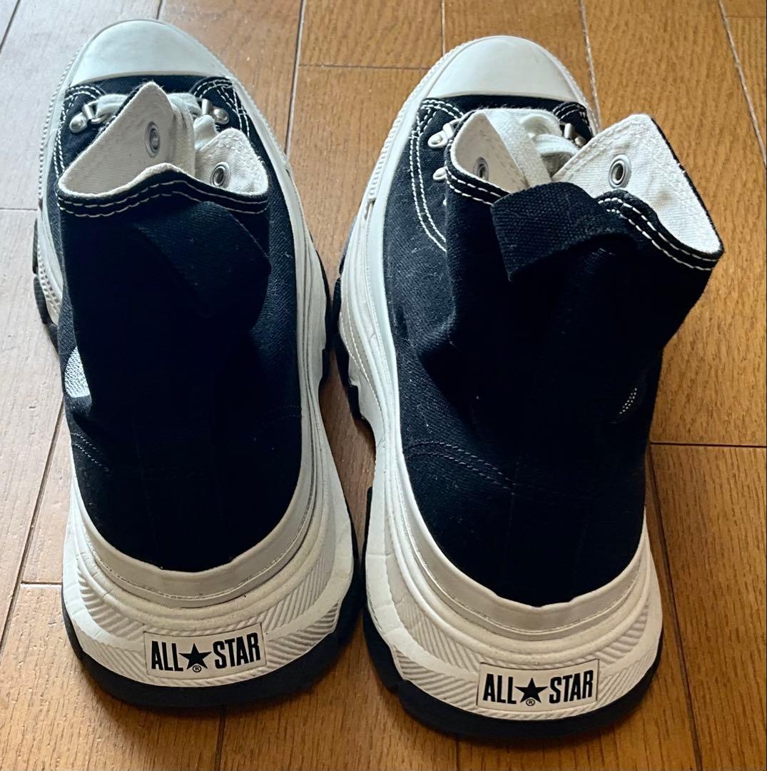CONVERSE オールスター 厚底 5cm 26cm ブラック ハイカット
