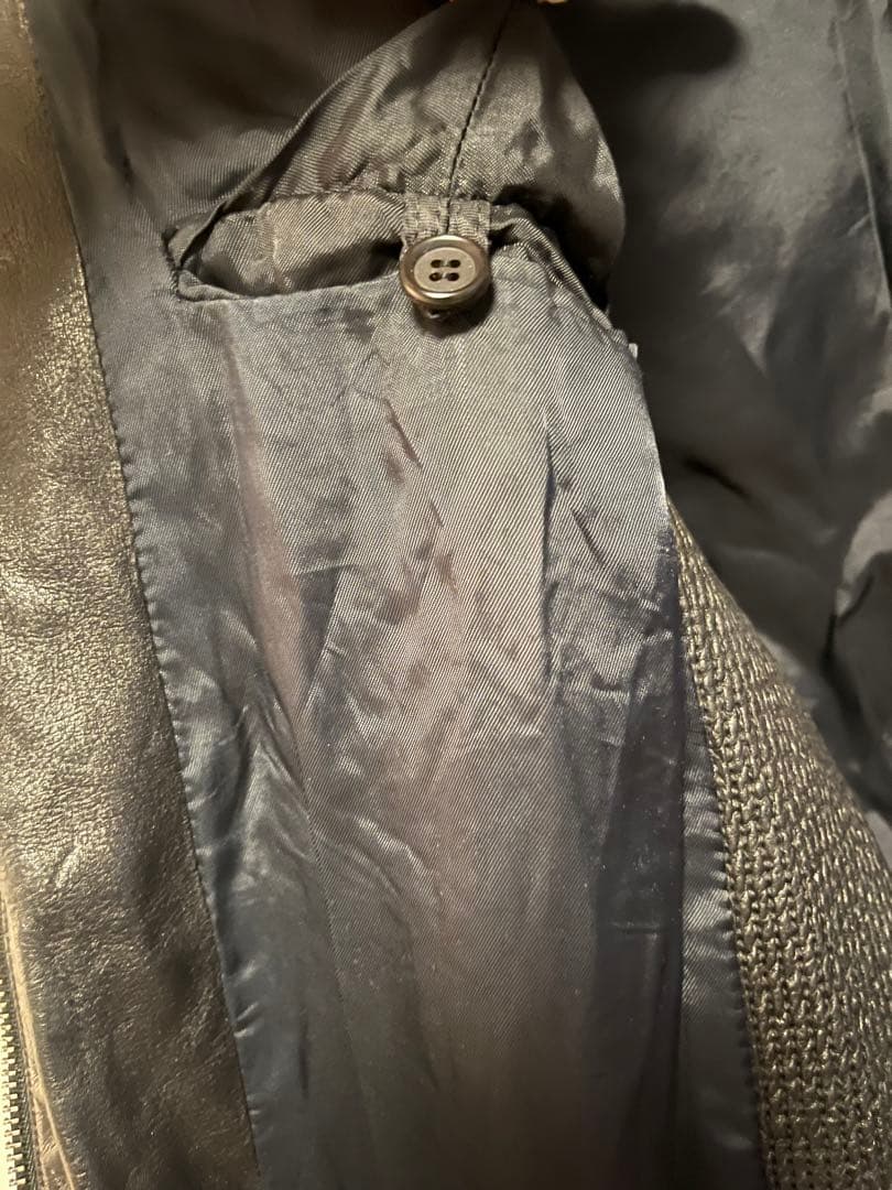 PRADA 2009年 ライダースジャケット 本革 48