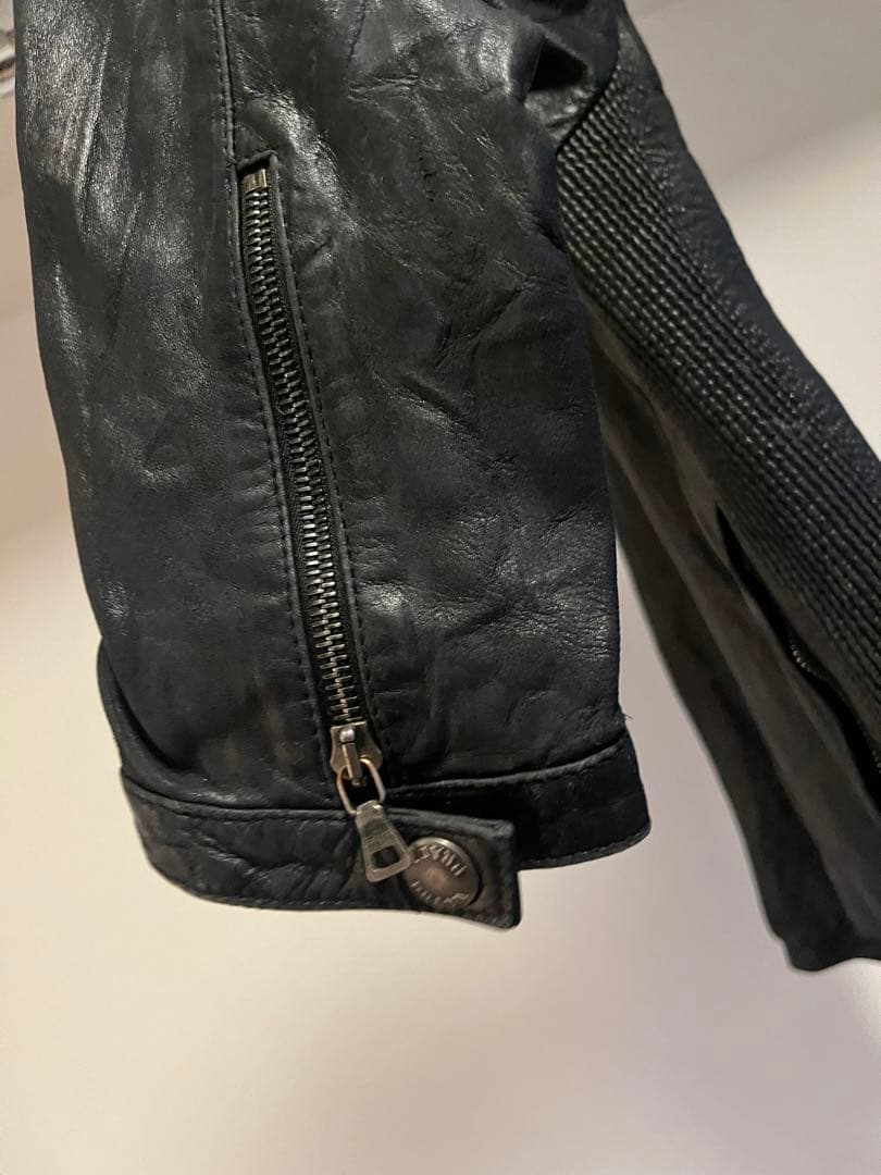 PRADA 2009年 ライダースジャケット 本革 48