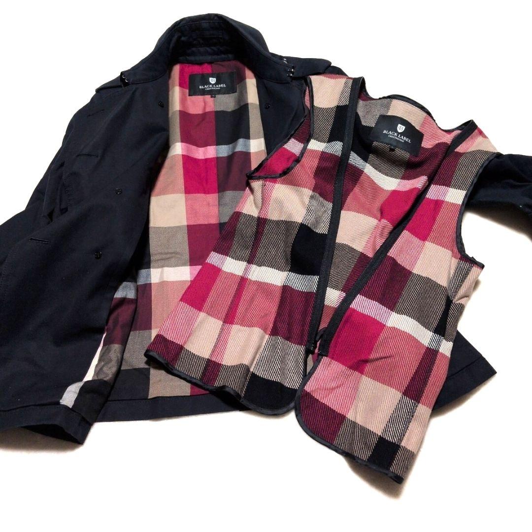 極美品✨ブラックレーベル クレストブリッジ トレンチコート L ライナー 刻印