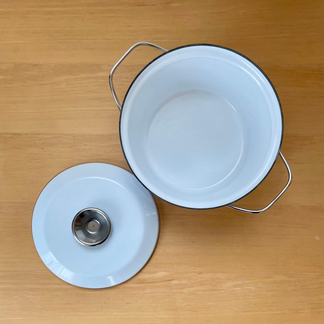 【美品】キャサリンホルム　琺瑯　両手鍋