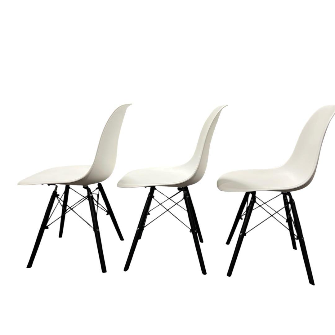 イームズシェルチェア3脚セット　リプロダクト品 ホワイト