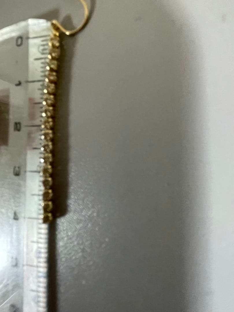 アビ 年末セール！　１ct ダイヤ　ロングピアス　K18 ご褒美に♡