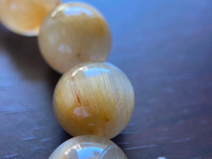 高品質美品No:1109 サゲニティッククォーツ然石早い者勝ブレスレット