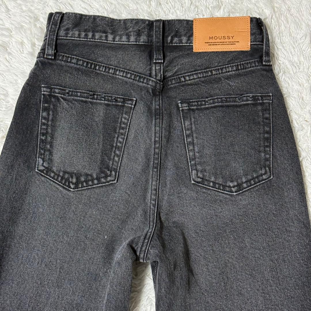 パンツ MOUSSY MVS FLARE BLACK DENIM 24