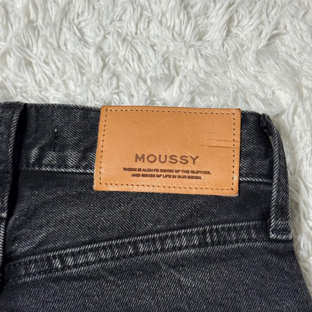 パンツ MOUSSY MVS FLARE BLACK DENIM 24