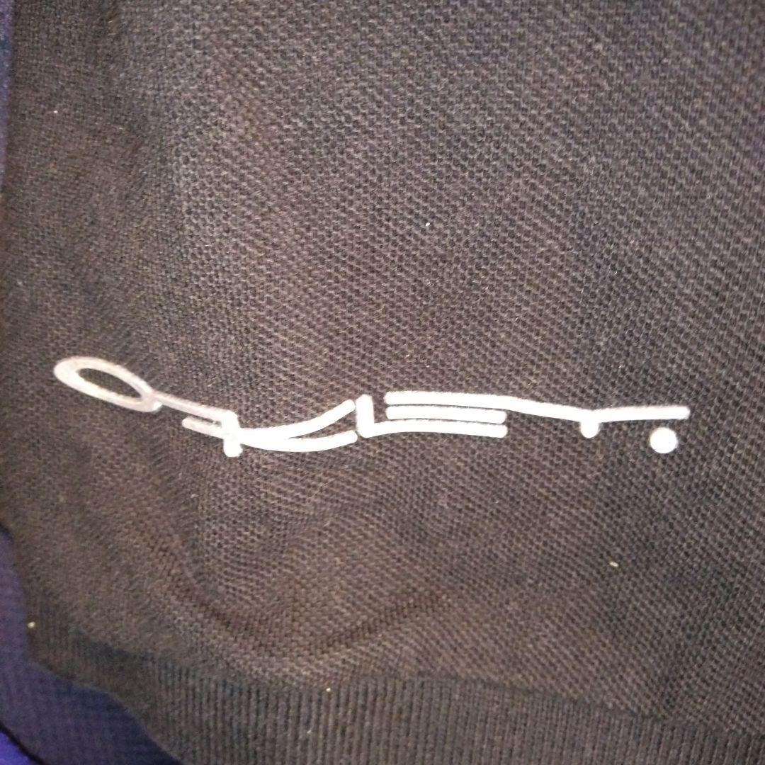 野球ウェア　OAKLEYオークリー　半袖ポロシャツLサイズダークブラックシルバー