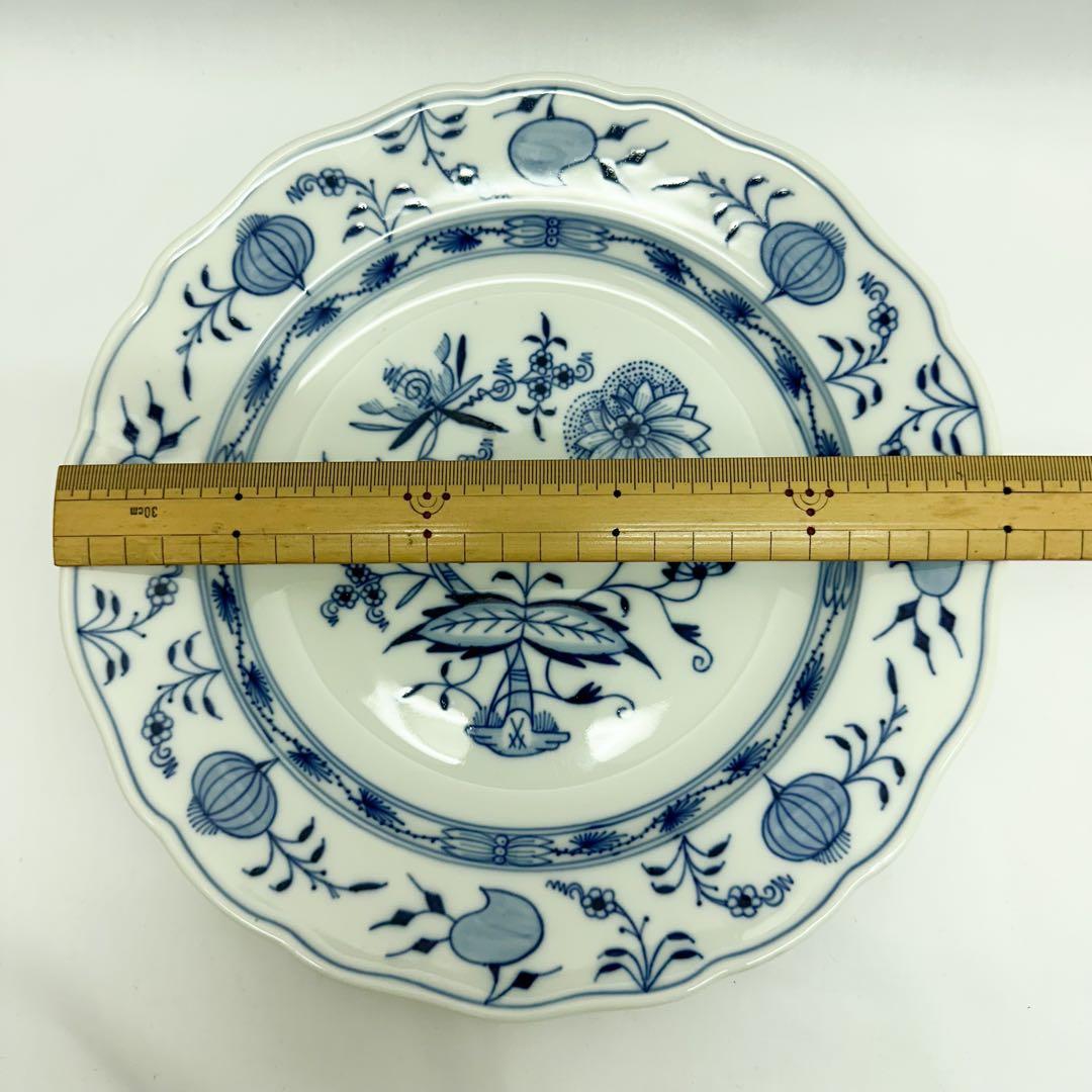 美品 25cm マイセン ブルーオニオン プレート 皿