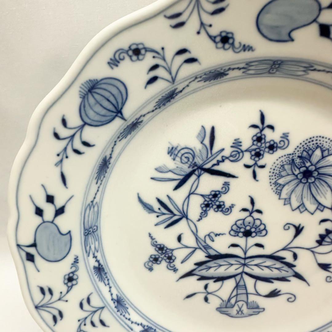 美品 25cm マイセン ブルーオニオン プレート 皿