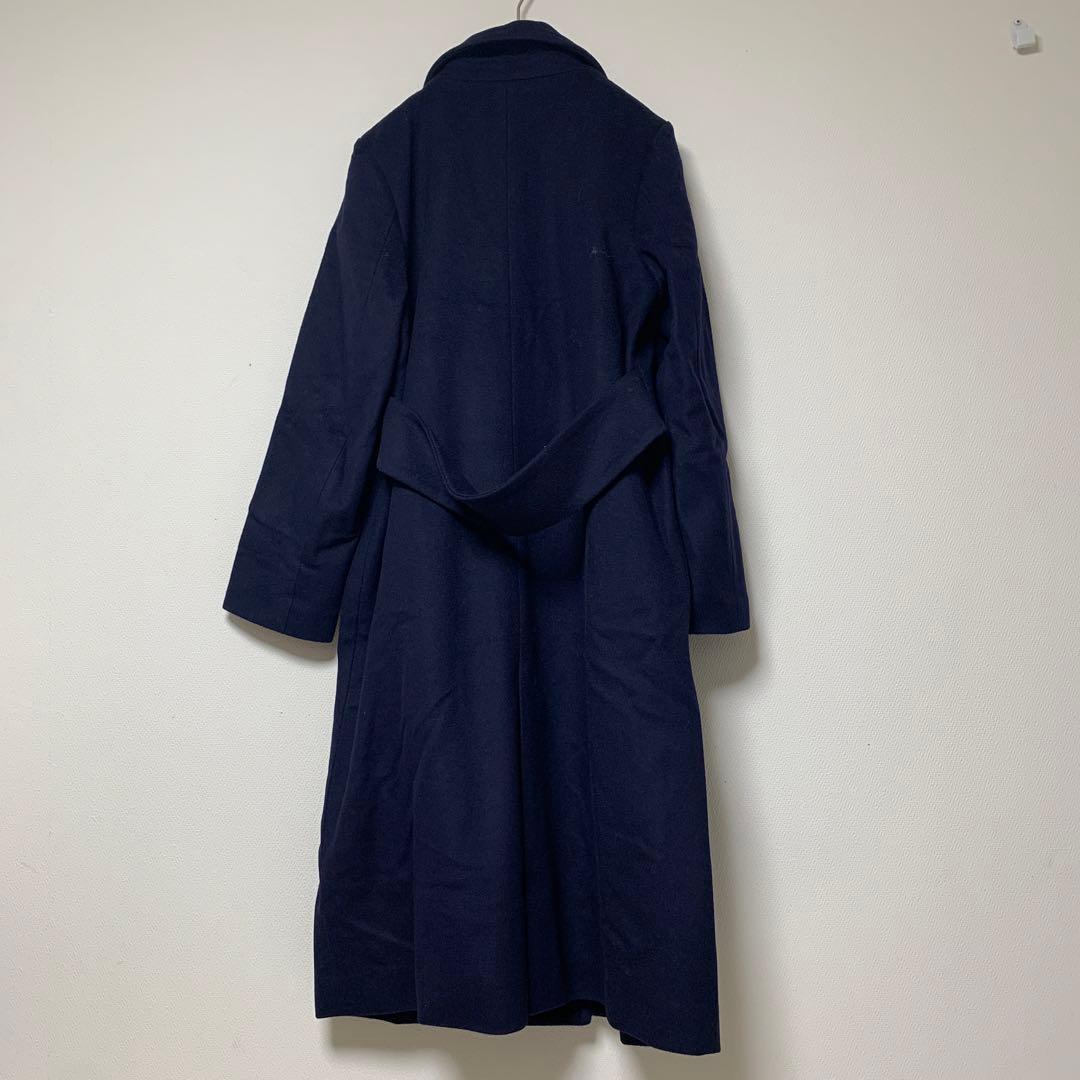 【パブリックトウキョウ】ネイビー ダブル　ブレスト　コート　チェスターコート