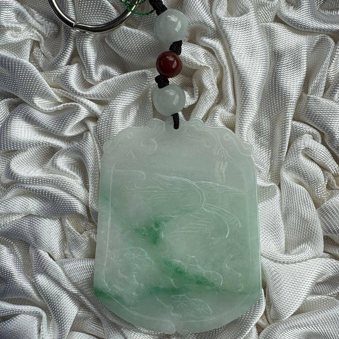 翡翠 彫り物 骨董品 縁起物 厄祓い