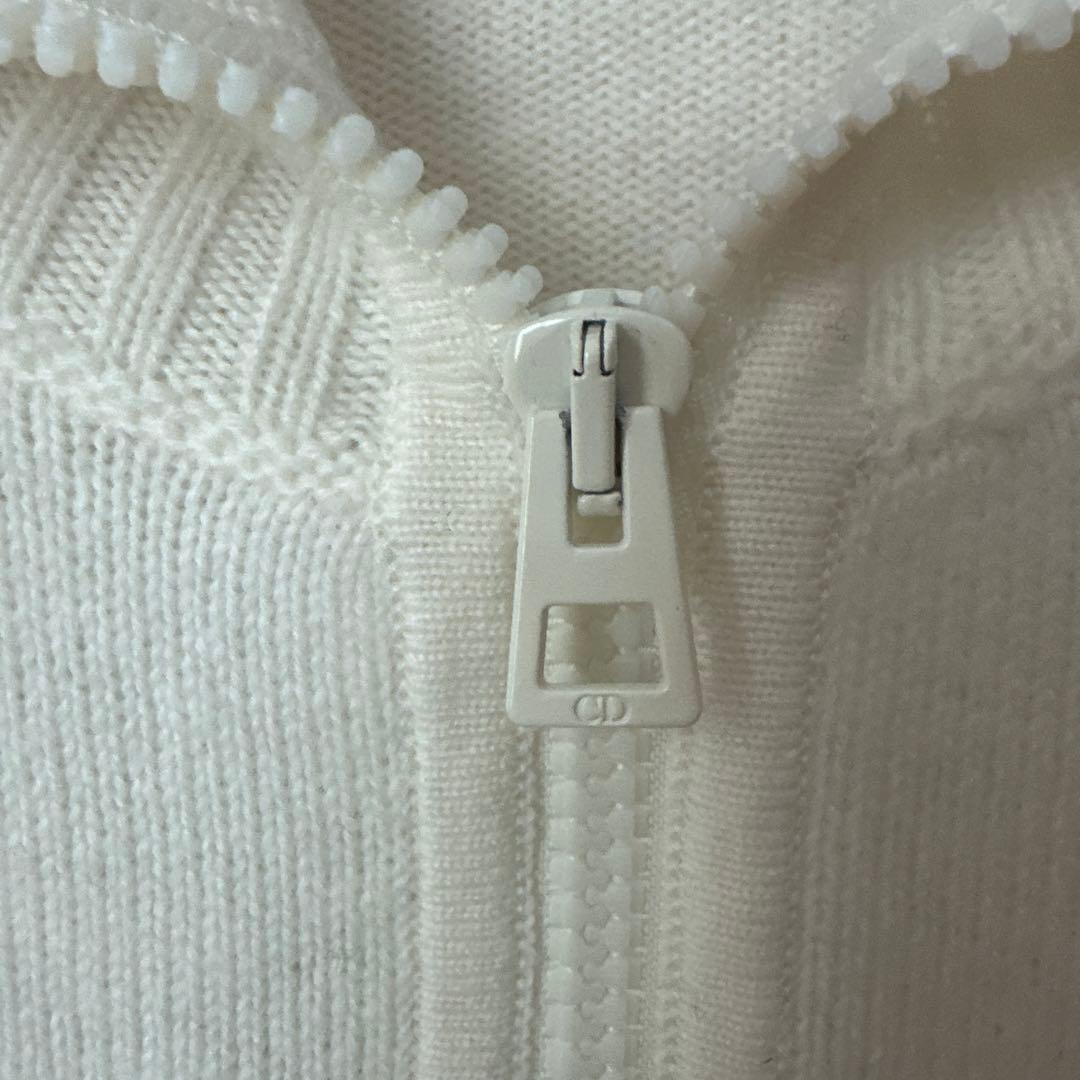 CHRISTIAN DIOR 星型デザイン ジップアップセーター