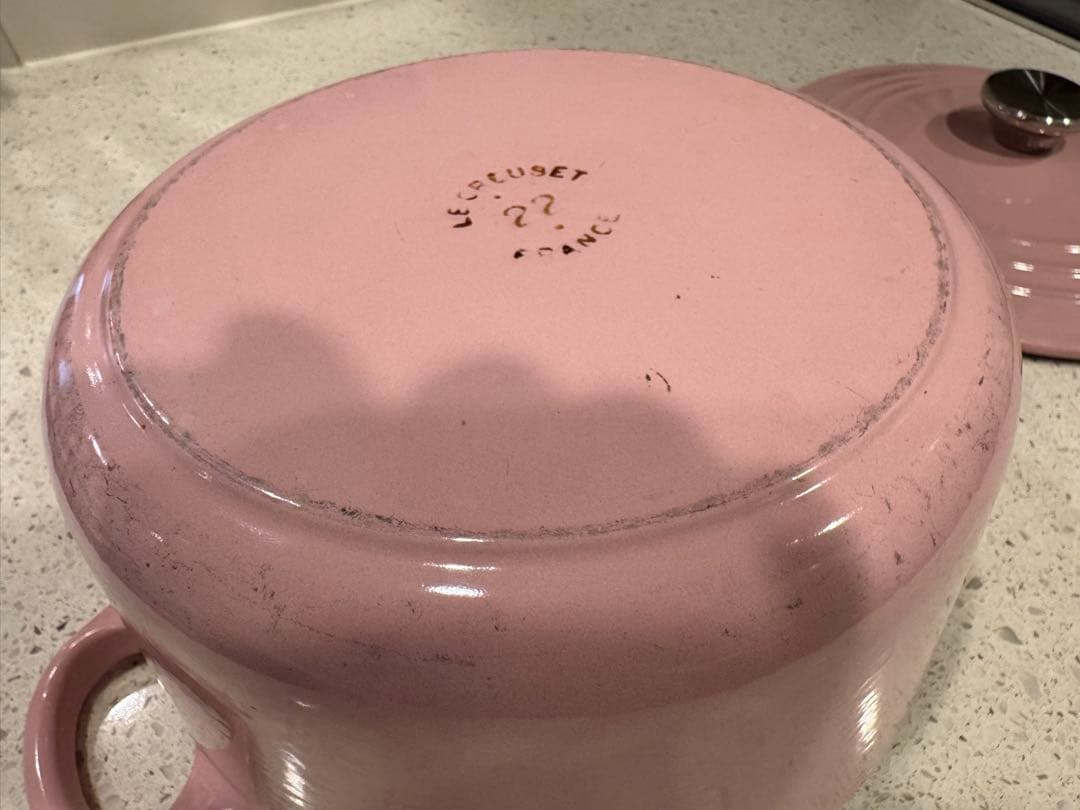 Le Creuset ピンク ホーロー鍋 大　24センチ