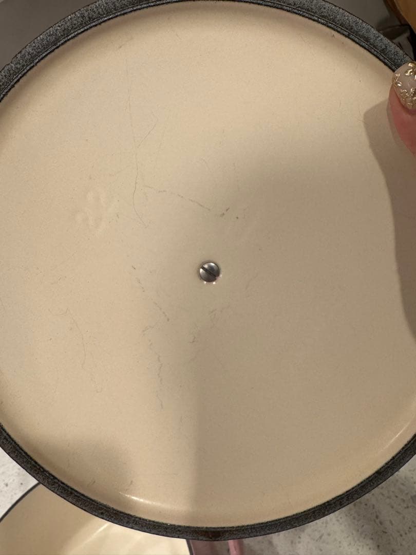 Le Creuset ピンク ホーロー鍋 大　24センチ