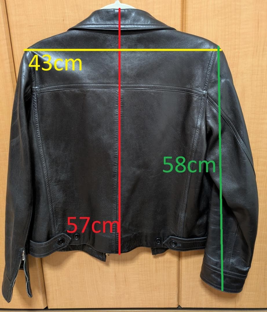 agnes b SPECIAL レザージャケット レディース　サイズ３