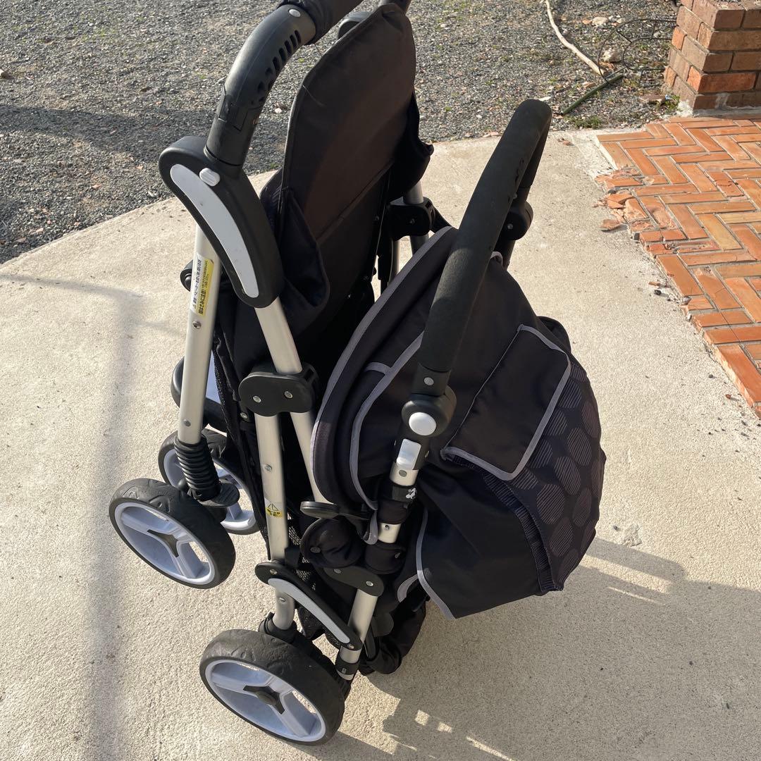 日本育児 ベビーカー ツインプラム 2人乗り縦型 年子 双子