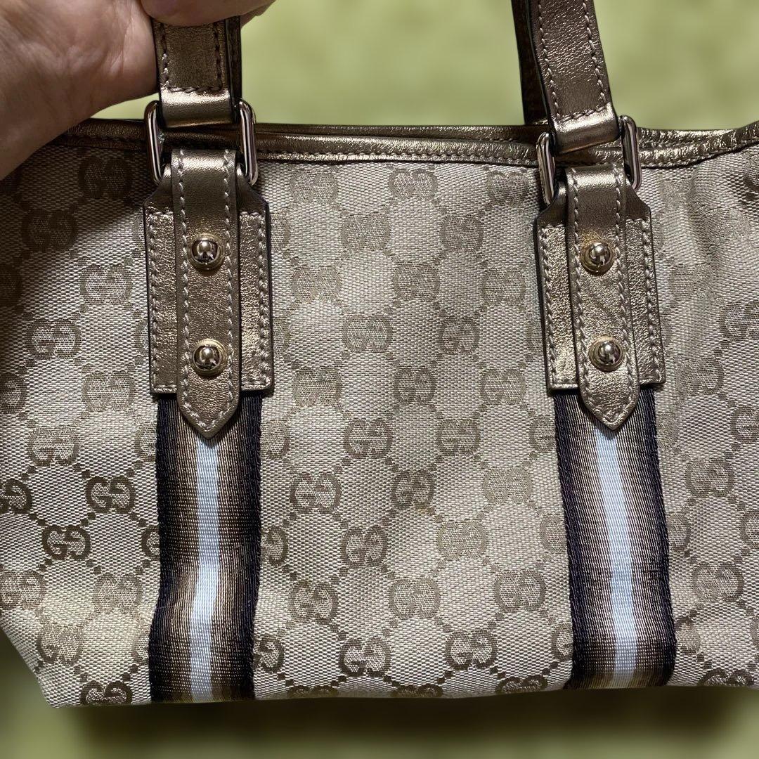れ*ん様 グッチ　GUCCI ロゴ　ロゴ入り　トートバッグ　ハンドバッグ　バッグ