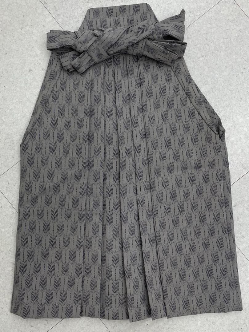 七五三 3歳 羽織袴セット　白黒×うす紫