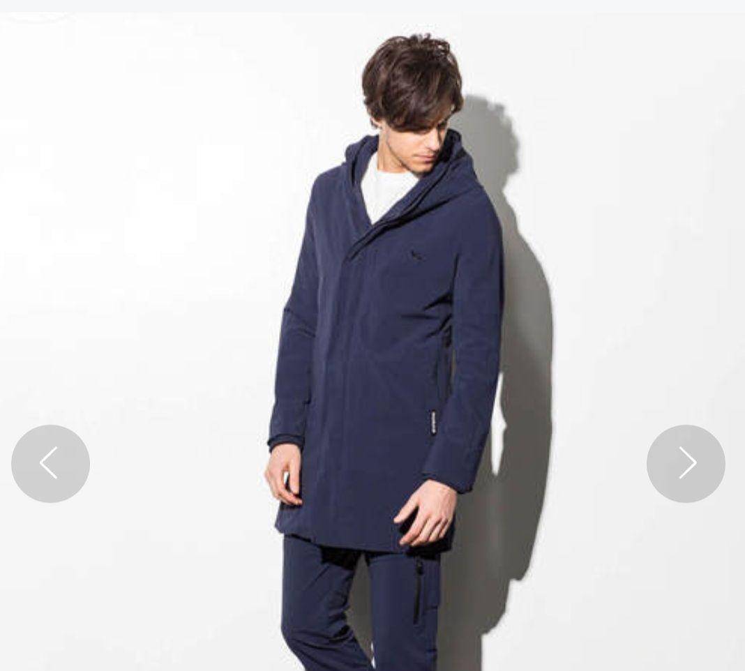 1PIU1UGUALE3 RELAX　4WAYストレッチフラップコート　Mサイズ