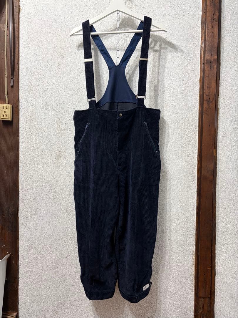 カナダ製　ビンテージ　古着　Bruno ネイビー コーデュロイ オーバーオール