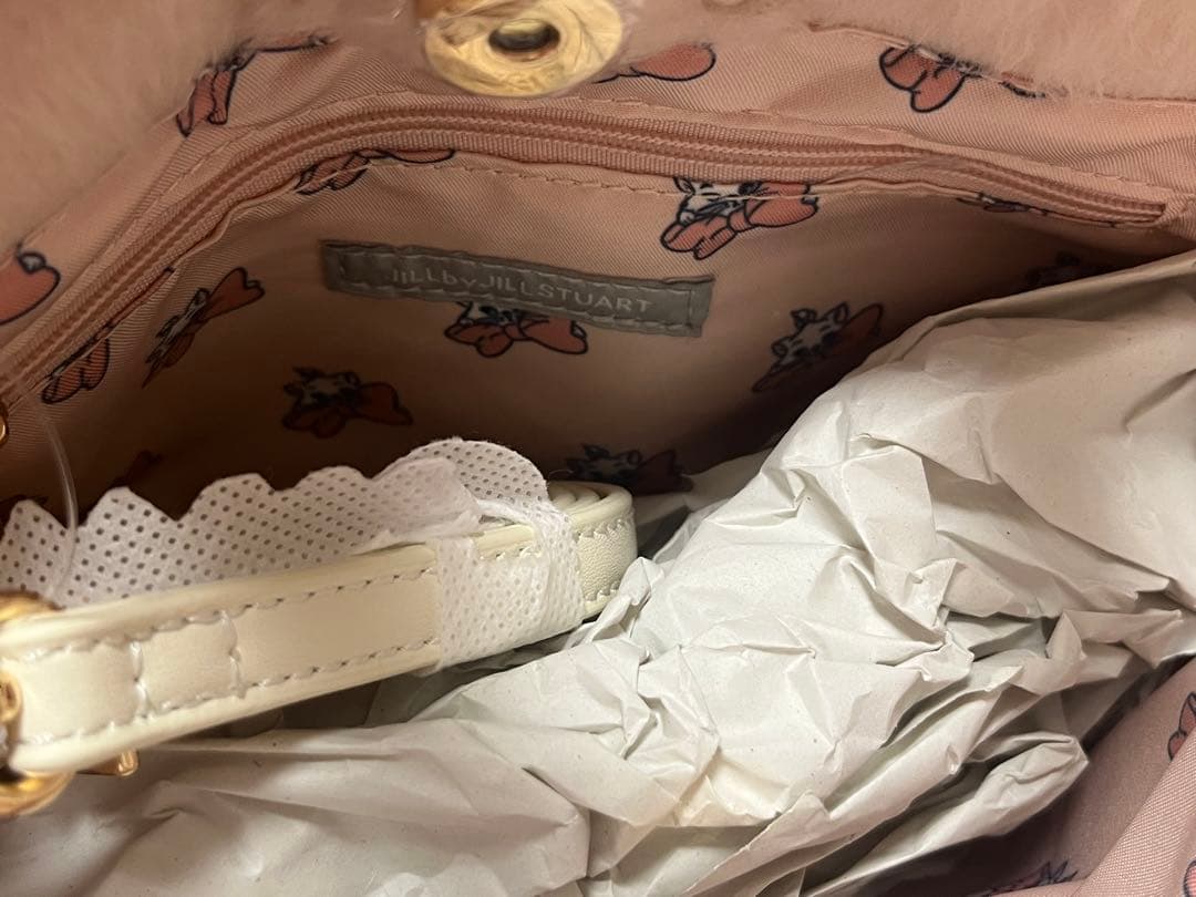 新品JILLSTUART Disney/Marie ミニフリルトートバッグ