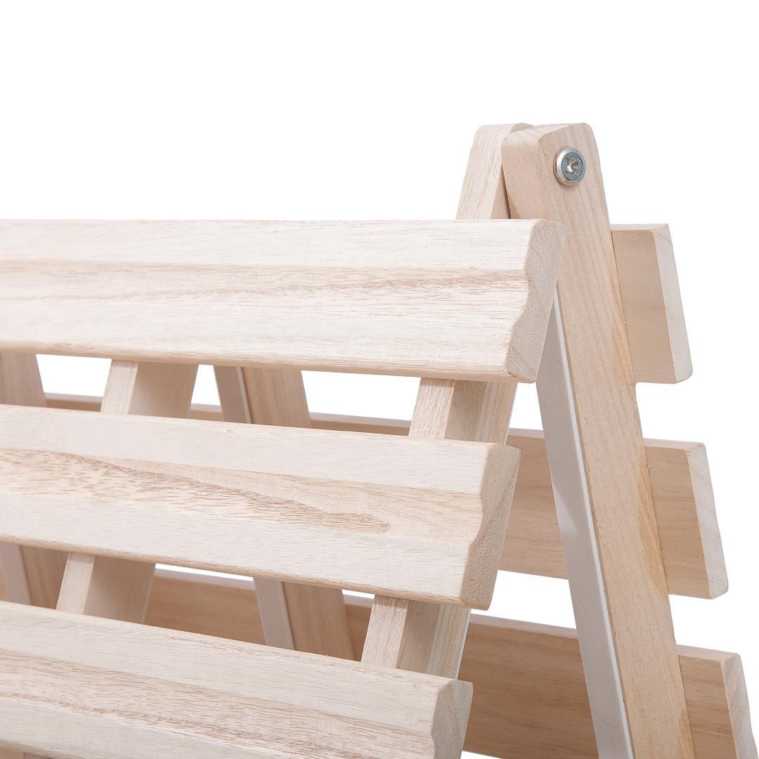 すのこベッド 折りたたみ 天然桐 二つ折り ベッドフレーム 2折桐木床 S