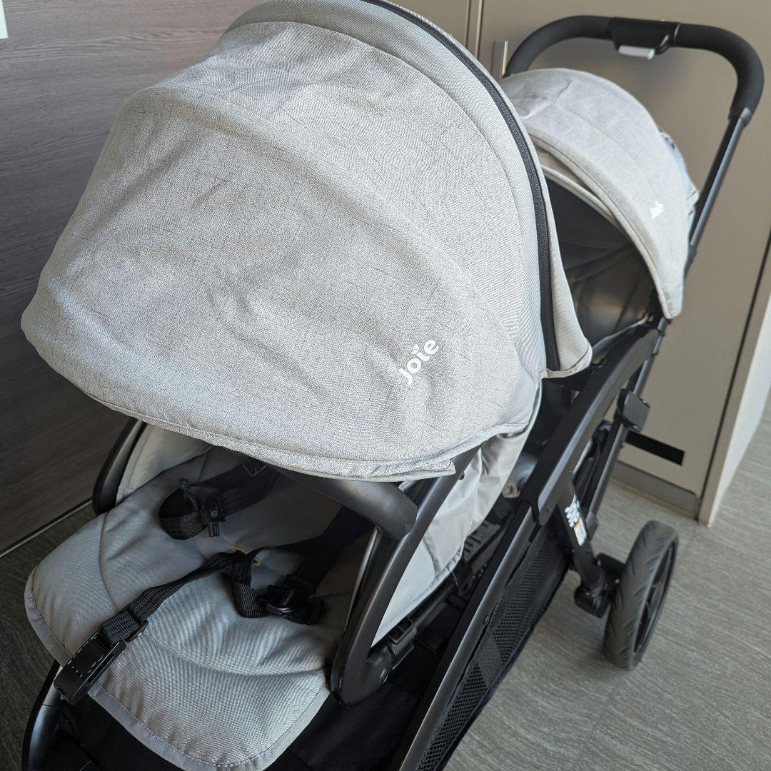Joie 二人乗りベビーカー エヴァライトデュオ グレー