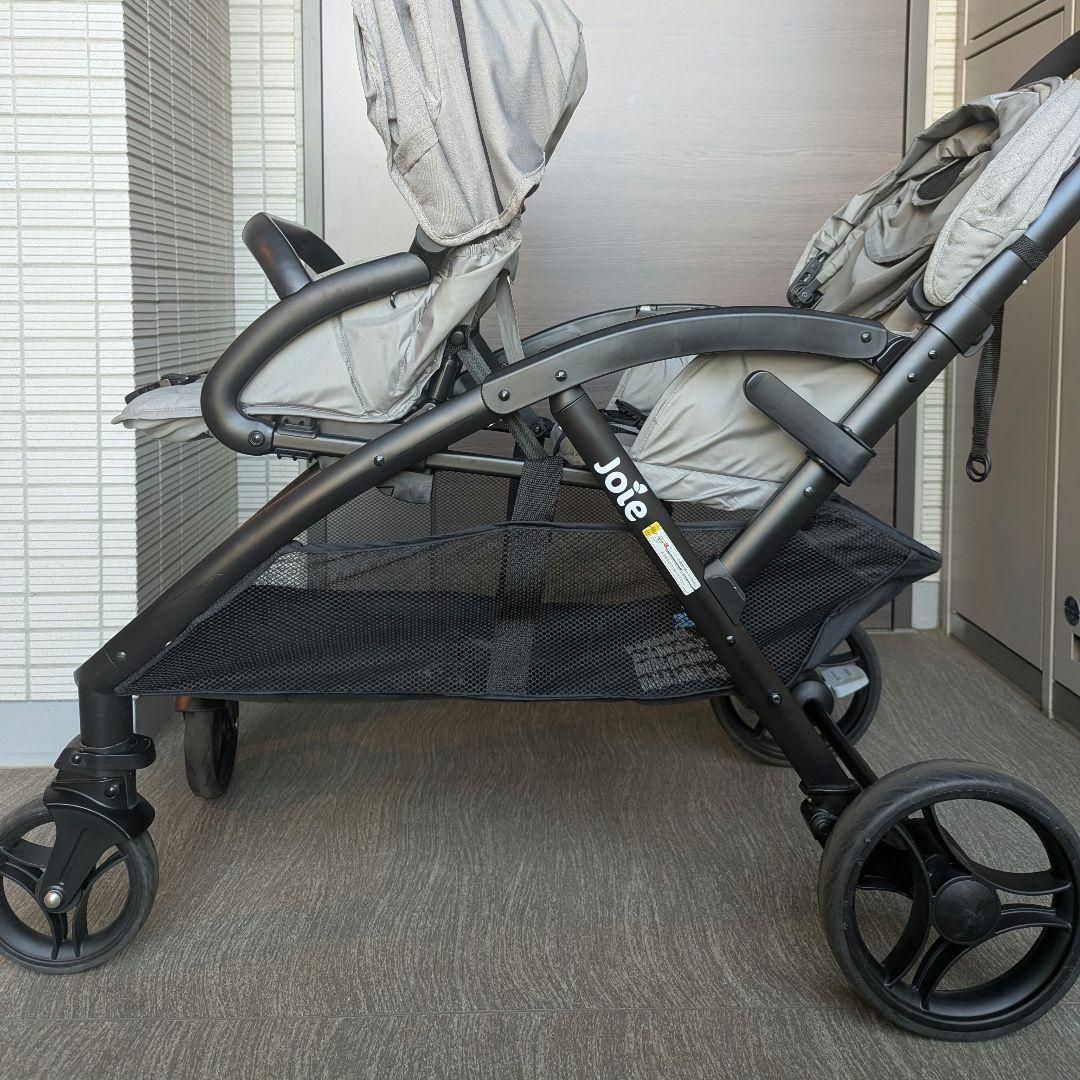 Joie 二人乗りベビーカー エヴァライトデュオ グレー