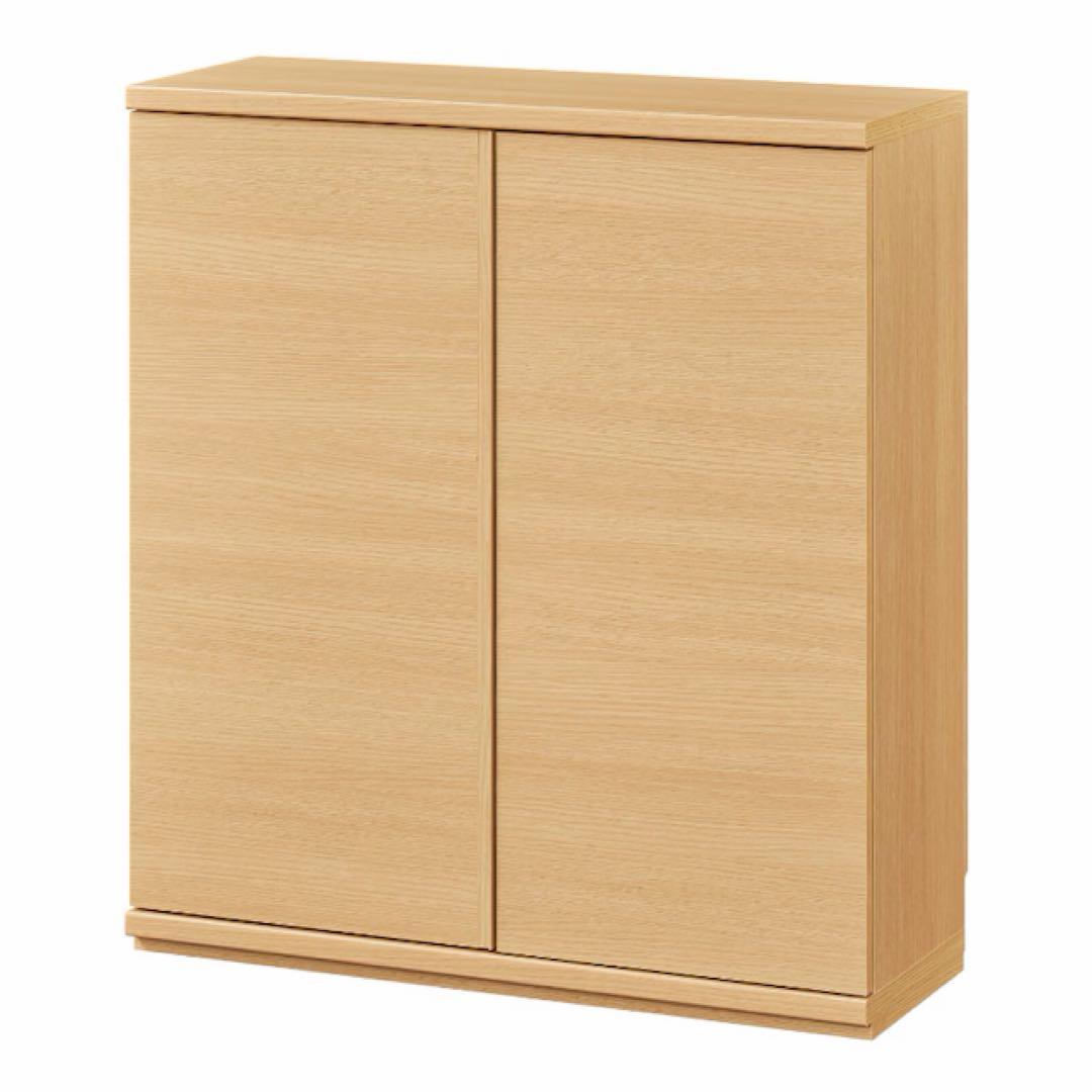 白井産業 カウンター下収納 ラック 扉タイプ ナチュラル PTS-8575D