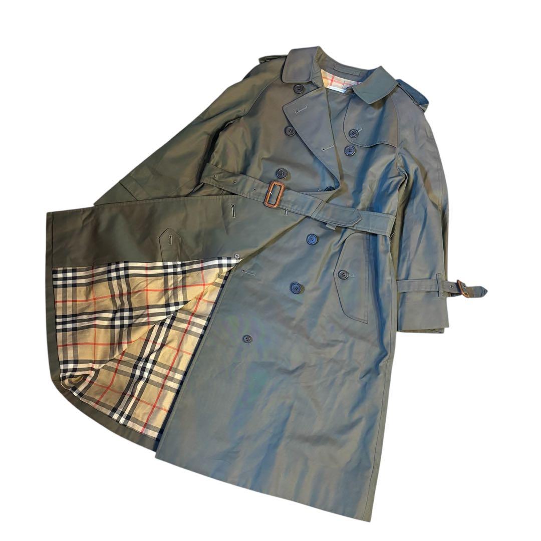 BURBERRYS バーバリー ベルト 玉虫 トレンチ ダブル ノバチェック
