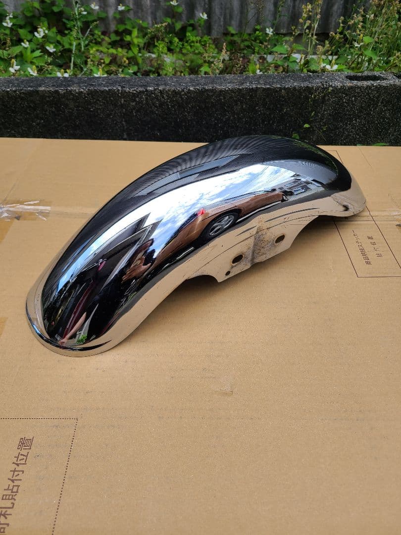 ゼファー400 マーシャル／メッキフェンダーセット