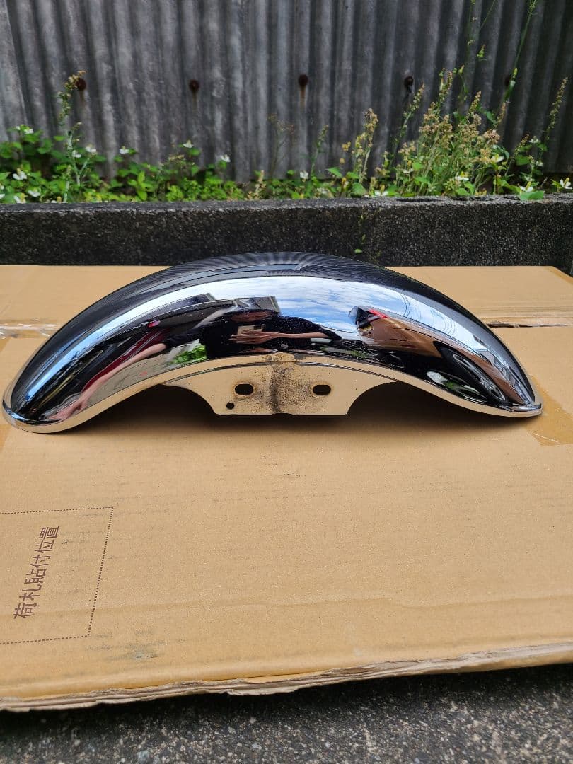 ゼファー400 マーシャル／メッキフェンダーセット