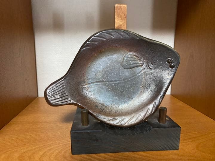 陶芸家　備前焼の皿　2点